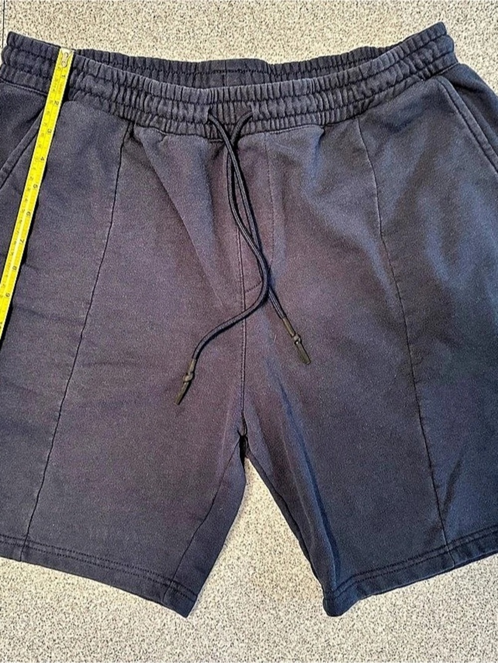 GRAND AC Men's Black Drawstring Flat Front Shorts